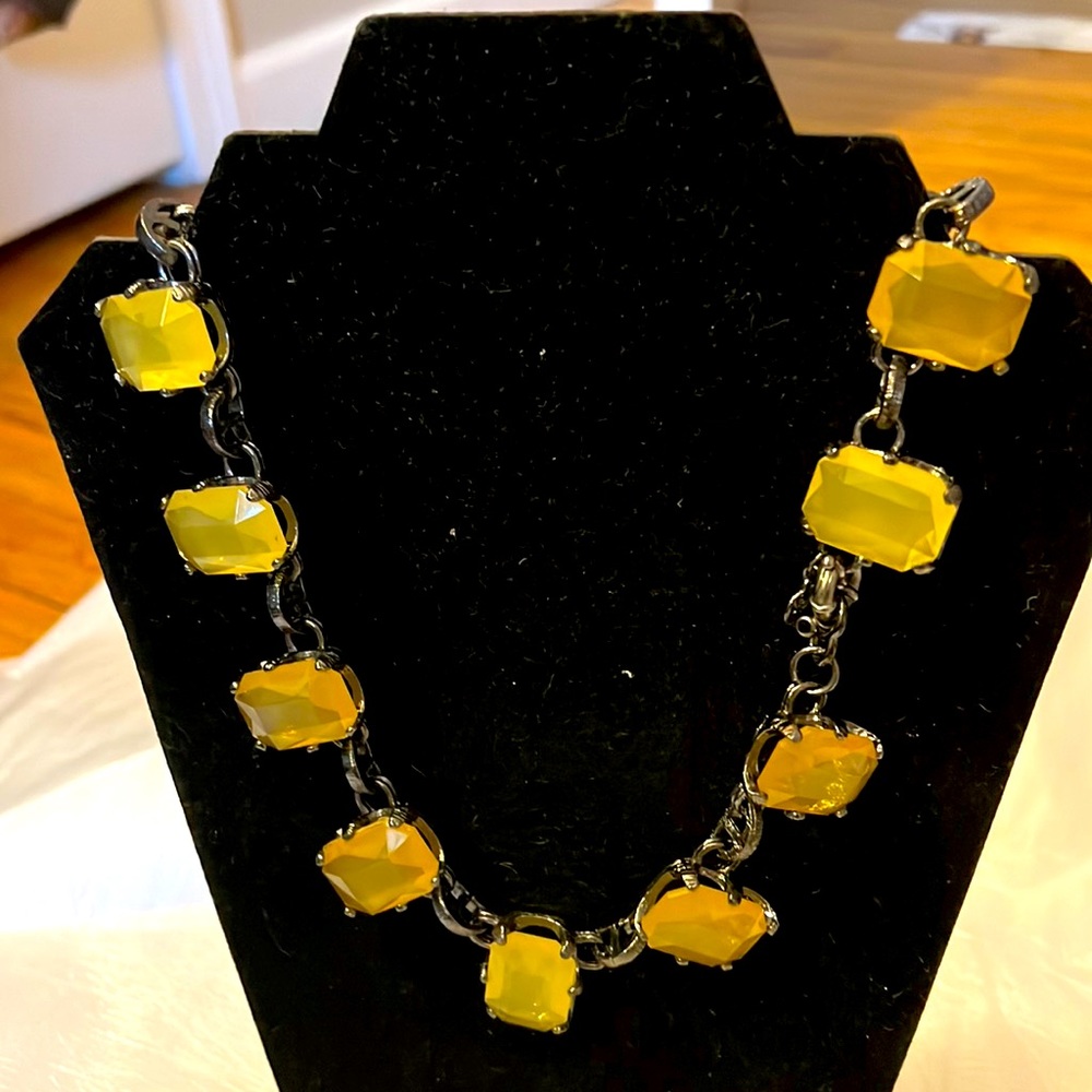 J Crew chunky yellow necklace